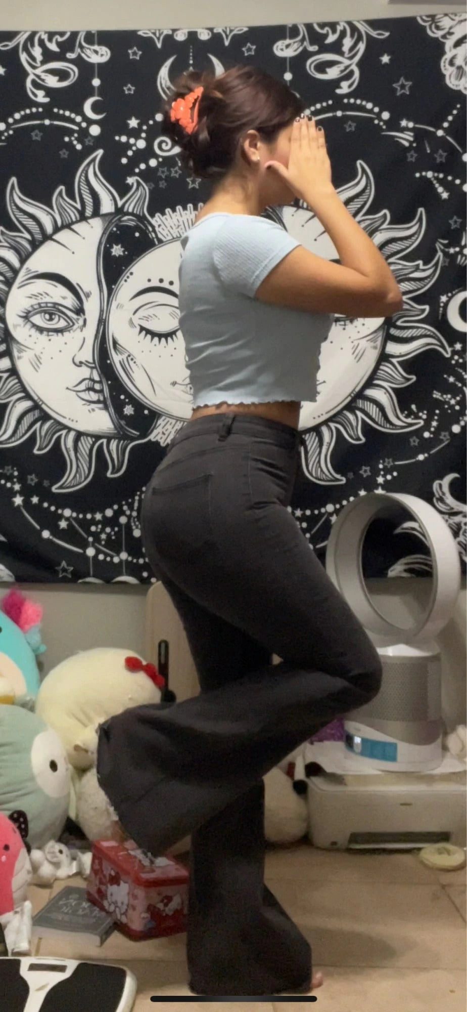 Flare High Waist Denim Pants