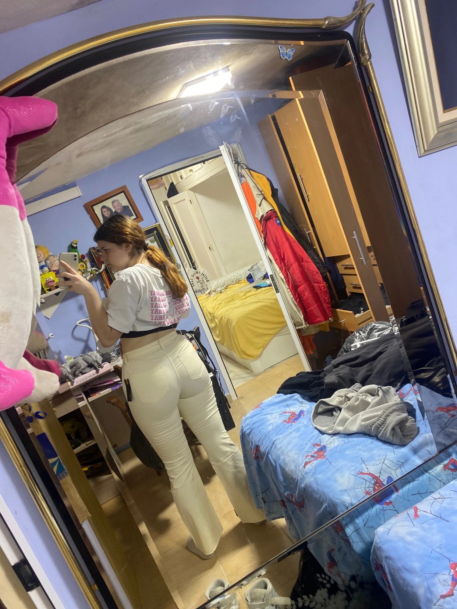 Flare High Waist Denim Pants