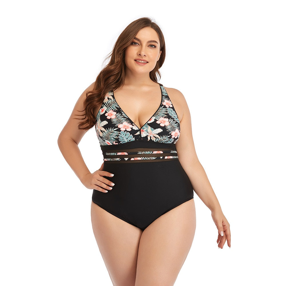 Plus Size One Piece Bikini Set