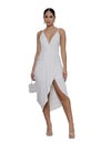 2021 Summer New Casual Purple Chiffon Lace Up Backless Bohemia Split Maxi Sun Dress for Women Pleated Sling Casual Women's Dress