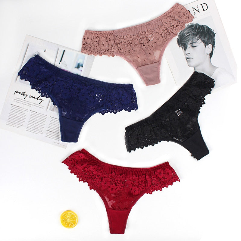 Sexy Lace Transparent Hollow out Panties