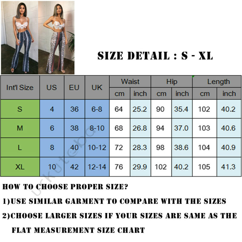 Flared Floral Wide Leg Bell-bottomed Pants