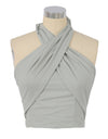 Sleeveless  Criss Cross Summer Halter Neck Top