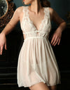 Women's V-Neck Lace Pajama Nightgown