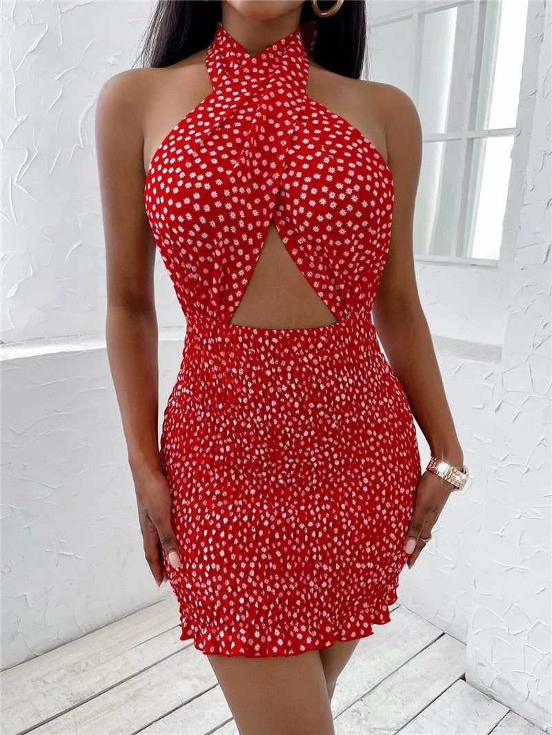 Backless Tie Up Short Halters undress