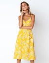 Casual Print Sexy Spaghetti Strap V-Neck Sundress