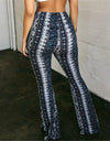 Flared Floral Wide Leg Bell-bottomed Pants