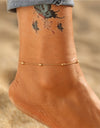 Bohemian Gold Or Silver Butterfly Anklets