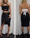 Sexy Criss Cross Halter Bandage Crop Top