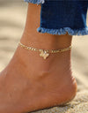 Bohemian Gold Or Silver Butterfly Anklets