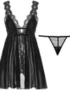 Women's V-Neck Lace Pajama Nightgown