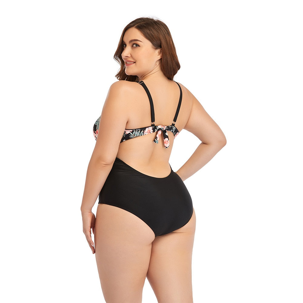 Plus Size One Piece Bikini Set