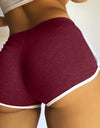 Mid Waist Sport Stretchy Exercise Shorts