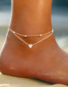 Bohemian Gold Or Silver Butterfly Anklets