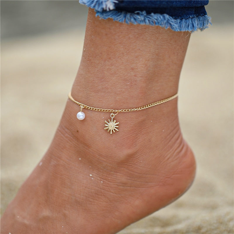 Bohemian Gold Or Silver Butterfly Anklets