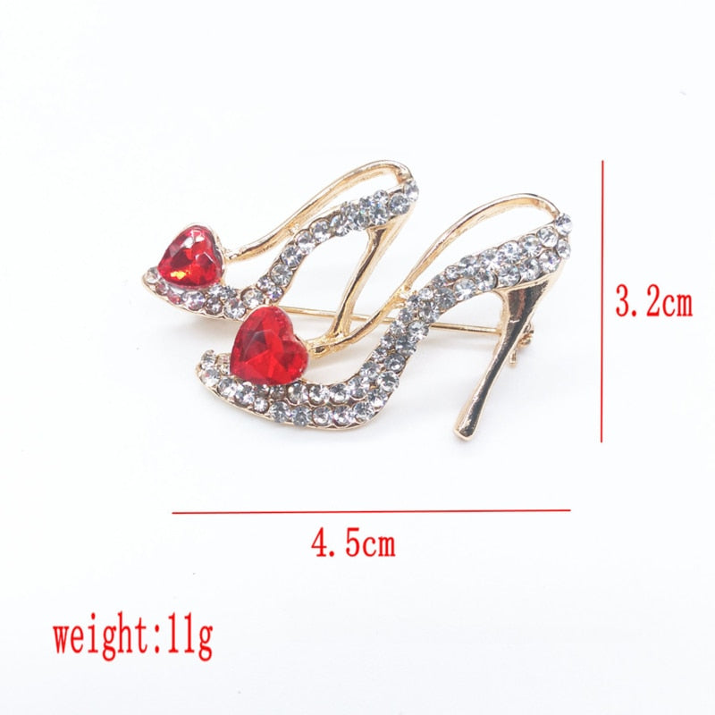 Ladies Crystal Rhinestone Charm Brooch Pins