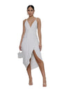 2021 Summer New Casual Purple Chiffon Lace Up Backless Bohemia Split Maxi Sun Dress for Women Pleated Sling Casual Women's Dress