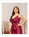 Large size Women's Sleepwear Satin Nightdress