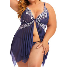 Load image into Gallery viewer, Plus Size Lace Set Chemise Nightgown
