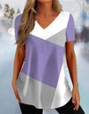 Simple 3d Fashion V-neck T-shirt