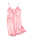 Silk Satin Lace Robe Nightdress