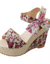 Lace Leisure Platform Sandals
