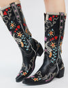 Mid Calf Western Cowgirl/cowboy Women Boots