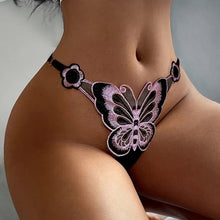 Load image into Gallery viewer, Transparent Embroidery Panties Lace Thongs
