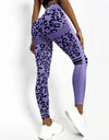 High Waist Leopard Seamless butt-lifting workout leggings