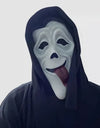 long-tongued ghost mask, natural latex full-face mask