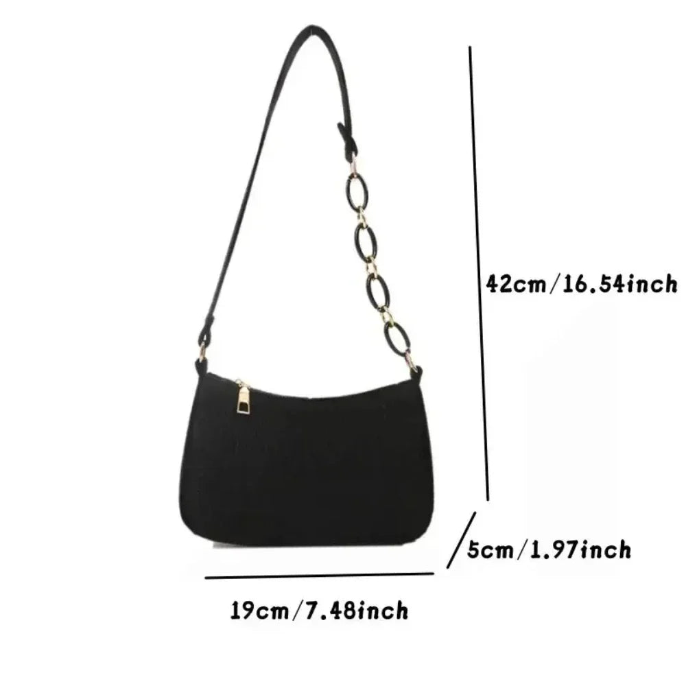 Luxury Tote Under Crescent Handbag