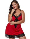 Plus Size Spaghetti Straps Lace Sexy Nightgowns