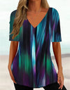 Simple 3d Fashion V-neck T-shirt