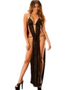 Sexy Lace See Through Split Dress