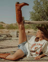 Brown Wings Western Cowboy Boots