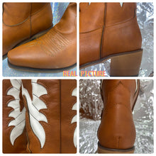 Load image into Gallery viewer, Brown Wings Western Cowboy Boots
