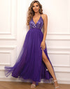 2003 Backless V-neck Maxi Dress