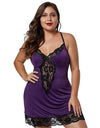 Plus Size Spaghetti Straps Lace Sexy Nightgowns