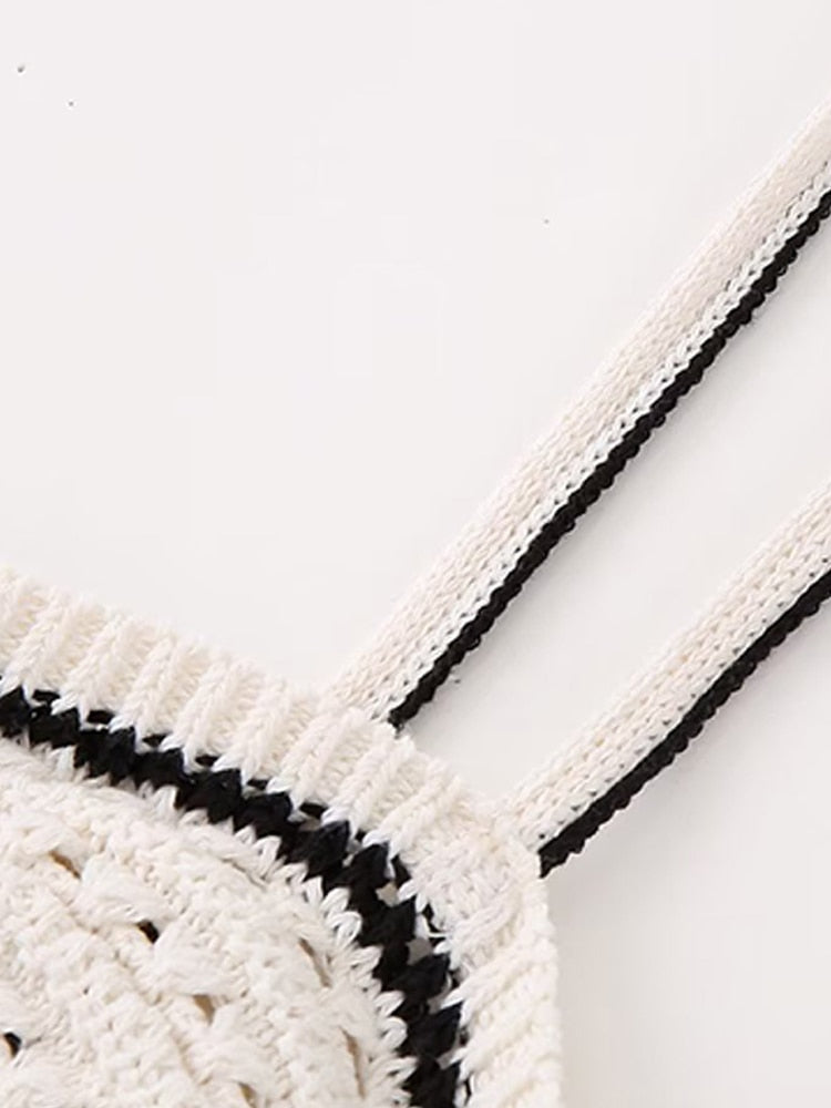 Sexy Knitted Women Sleeveless Long dress