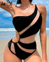 Sexy One Shoulder One Piece Swimsuit