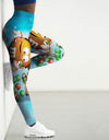 High Waist 3D Cartoon Printed Gym Yoga Leggings