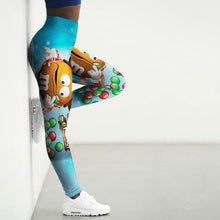 Load image into Gallery viewer, High Waist 3D Cartoon Printed Gym Yoga Leggings
