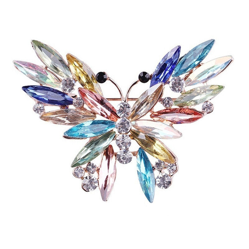 Ladies Crystal Rhinestone Charm Brooch Pins