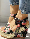 Lace Leisure Platform Sandals