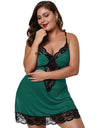 Plus Size Spaghetti Straps Lace Sexy Nightgowns