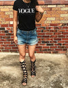 Bandage Knee High Flat Sandals