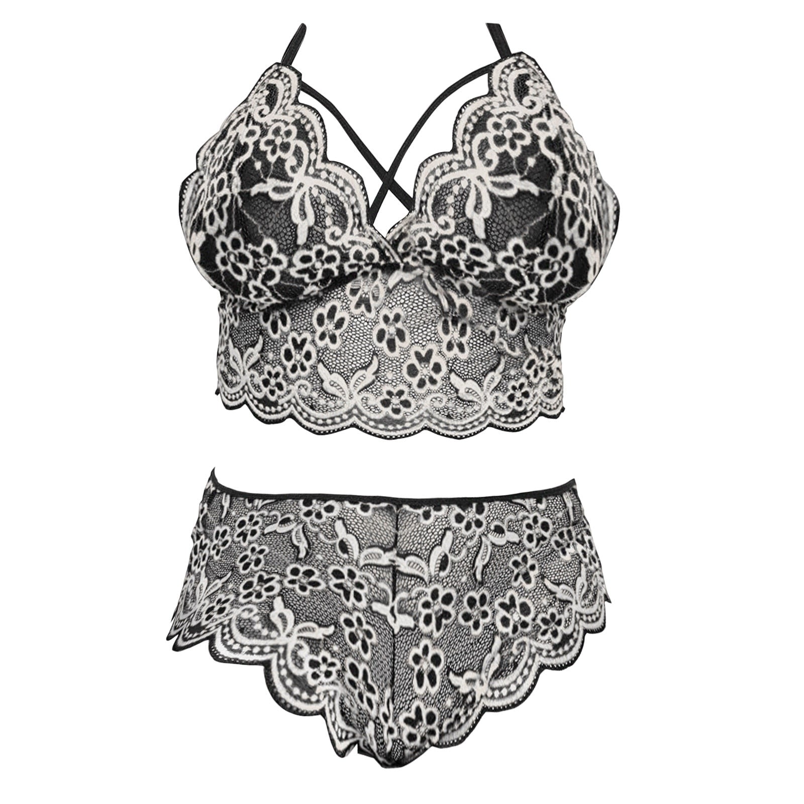 Sexy Plus Size Bra and panties Two Piece Set