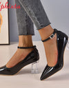 chunk heel pumps