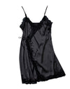 Silk Satin Lace Robe Nightdress