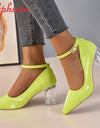 chunk heel pumps